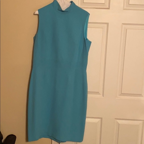 Turquoise A-line dress - Picture 1 of 3